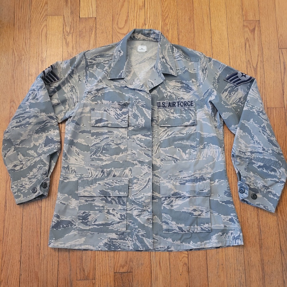 12S Military Utility Coat Blue Digital Camo ABU Tiger Stripe Combat Gorpcore